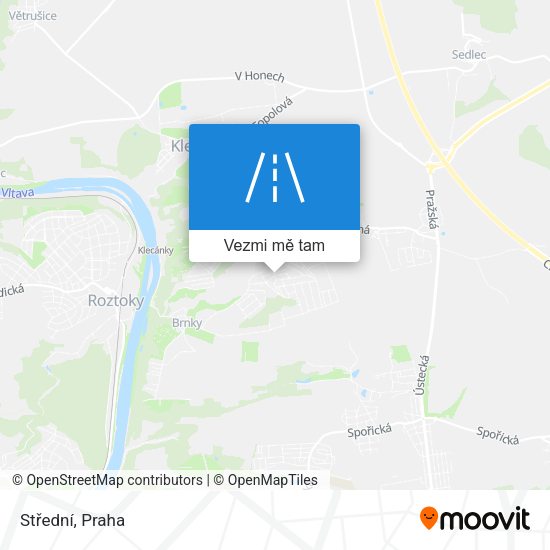 Střední mapa