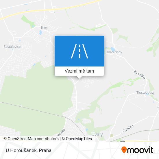 U Horoušánek mapa