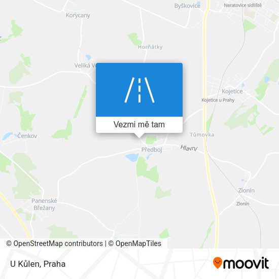 U Kůlen mapa