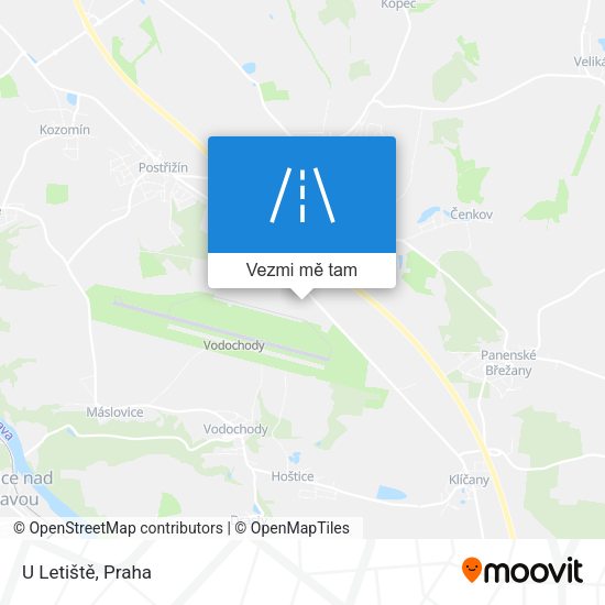 U Letiště mapa