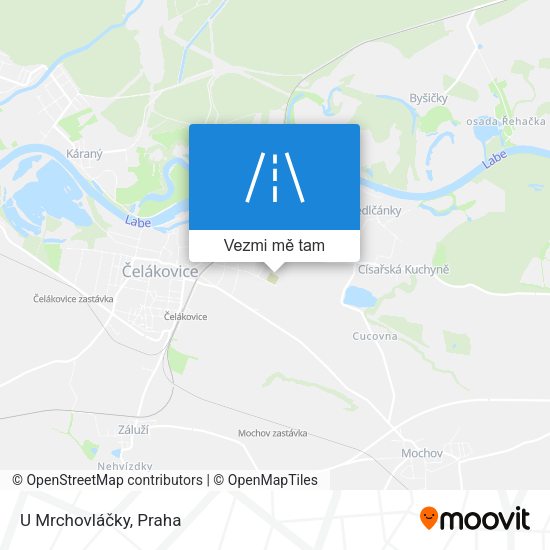 U Mrchovláčky mapa