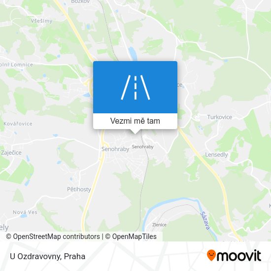 U Ozdravovny mapa