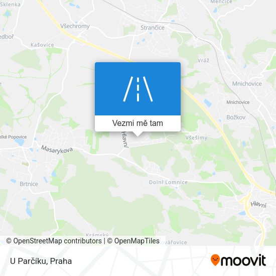 U Parčíku mapa