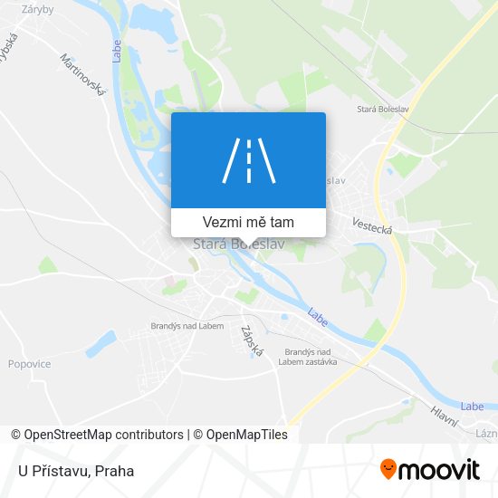U Přístavu mapa