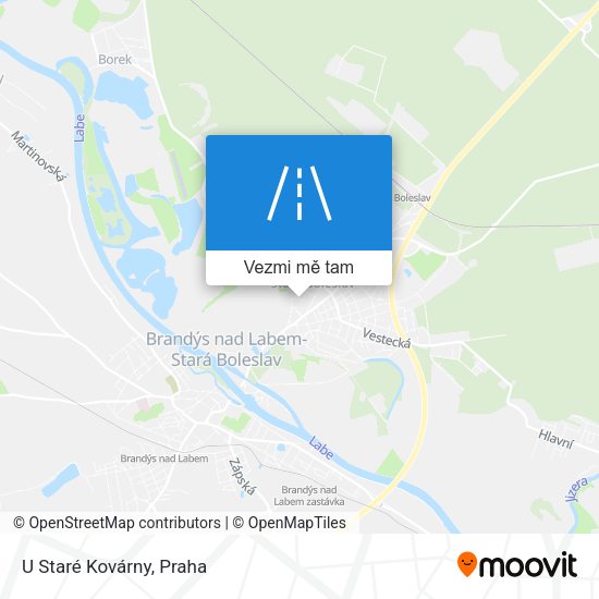U Staré Kovárny mapa