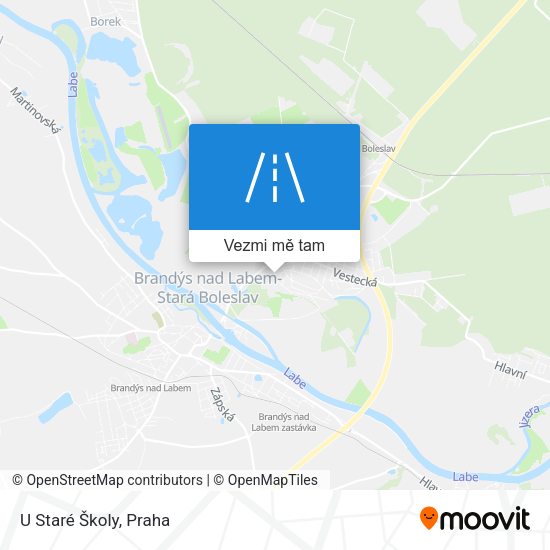 U Staré Školy mapa