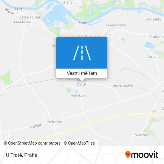 U Tratě mapa