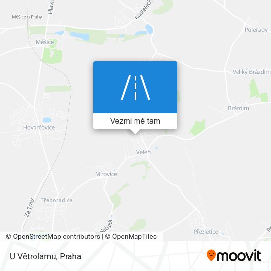 U Větrolamu mapa