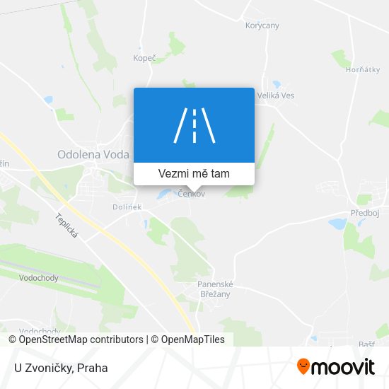 U Zvoničky mapa