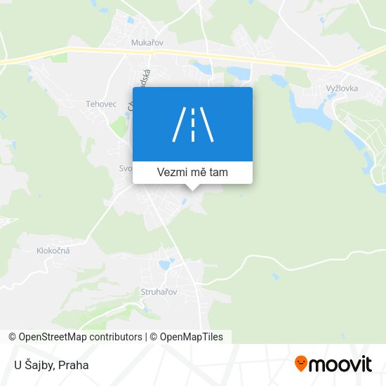 U Šajby mapa
