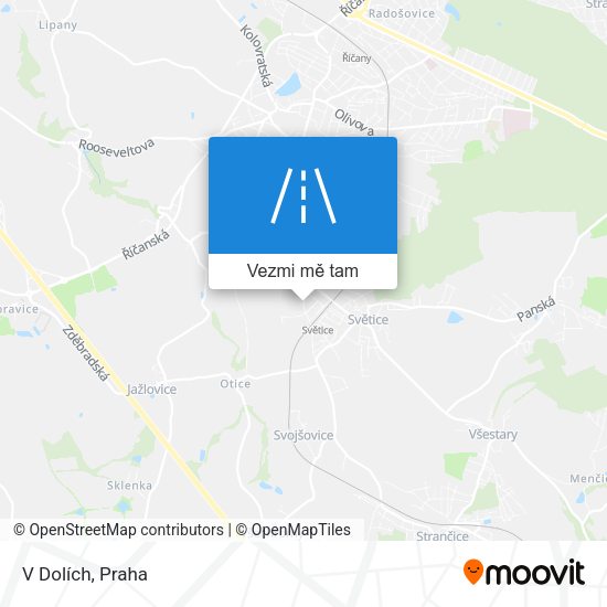V Dolích mapa
