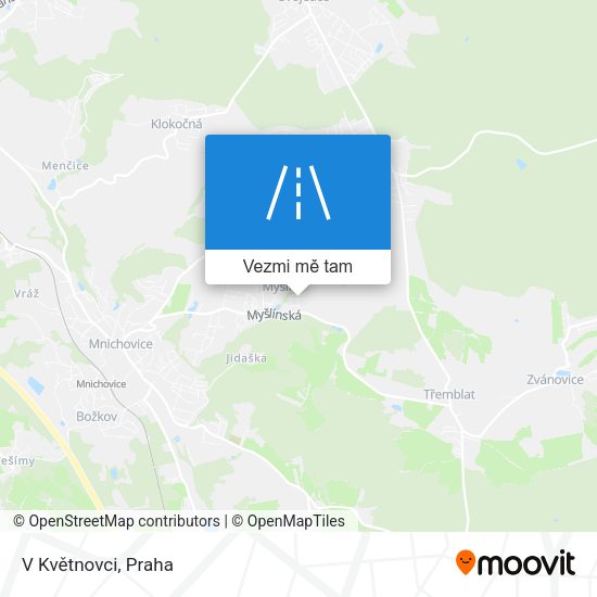 V Květnovci mapa