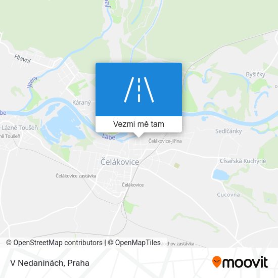 V Nedaninách mapa
