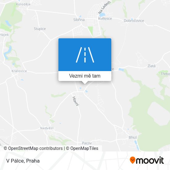 V Pálce mapa