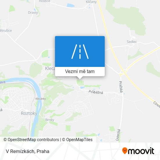 V Remízkách mapa