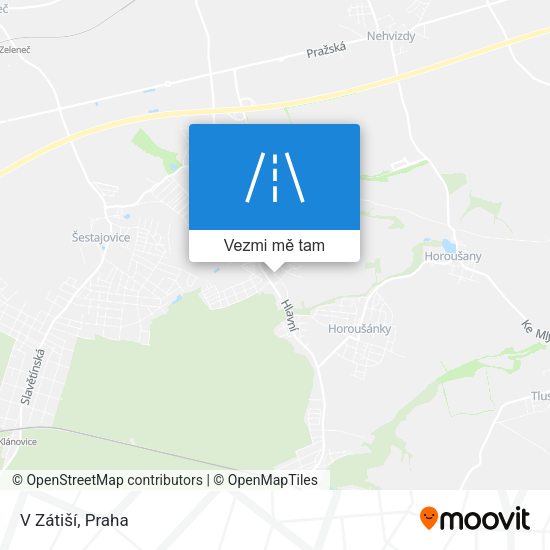 V Zátiší mapa