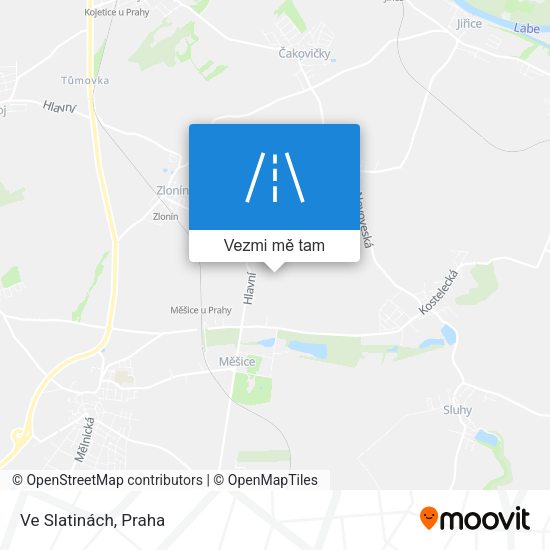Ve Slatinách mapa