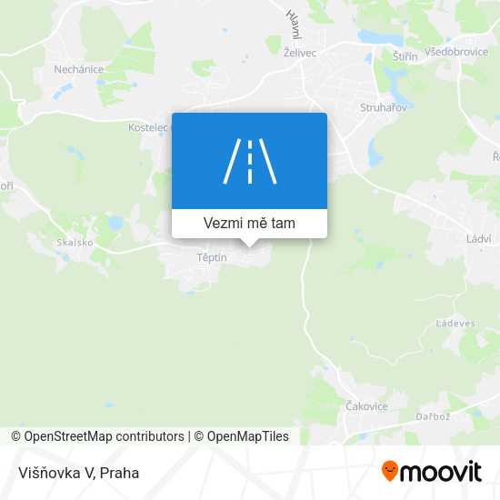 Višňovka V mapa