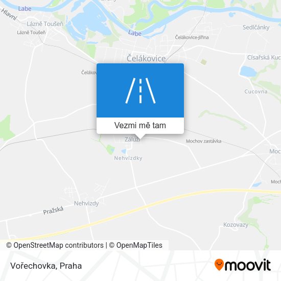 Vořechovka mapa