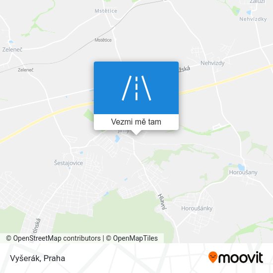 Vyšerák mapa