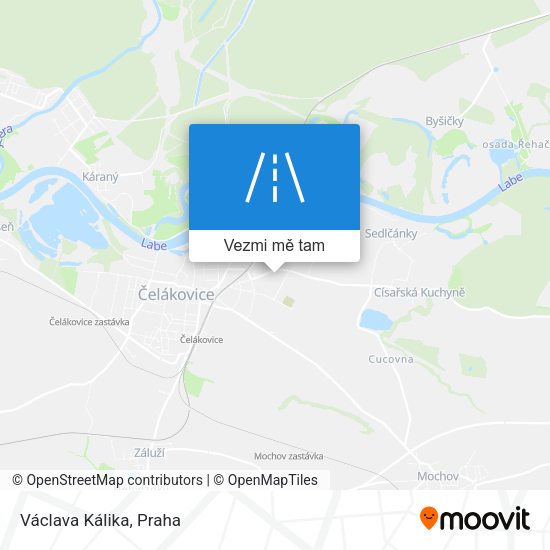 Václava Kálika mapa