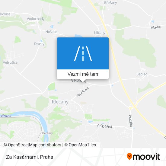 Za Kasárnami mapa