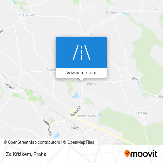 Za Křížkem mapa