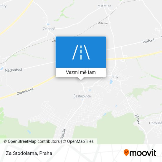 Za Stodolama mapa