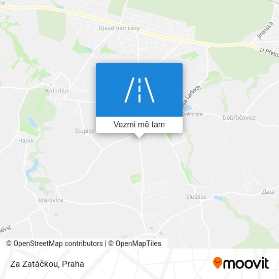 Za Zatáčkou mapa