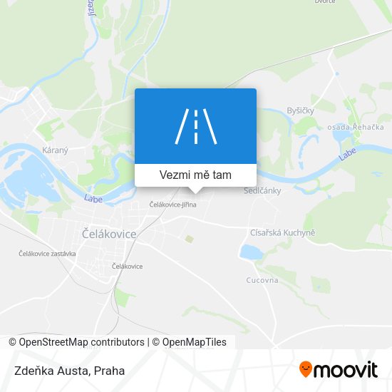 Zdeňka Austa mapa