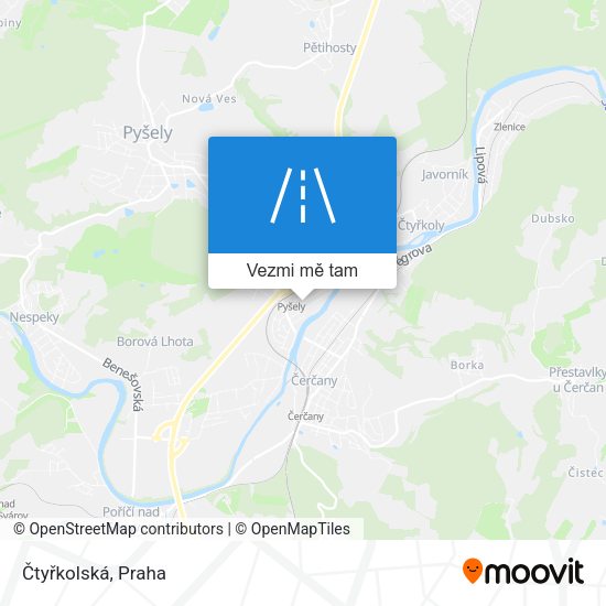 Čtyřkolská mapa