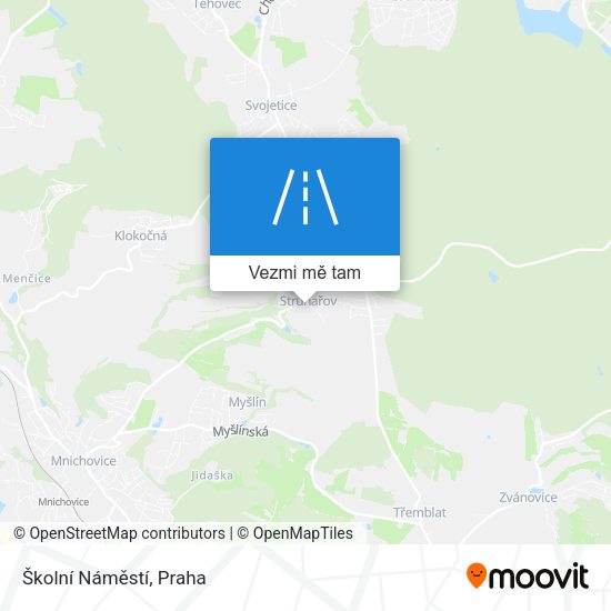 Školní Náměstí mapa