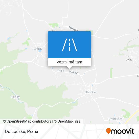 Do Loužku mapa
