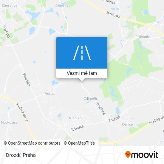 Drozdí mapa