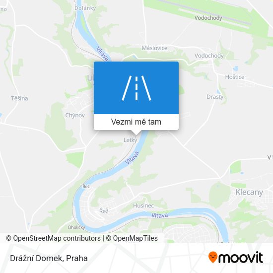 Drážní Domek mapa