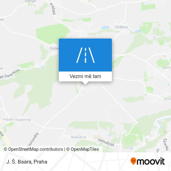 J. Š. Baara mapa