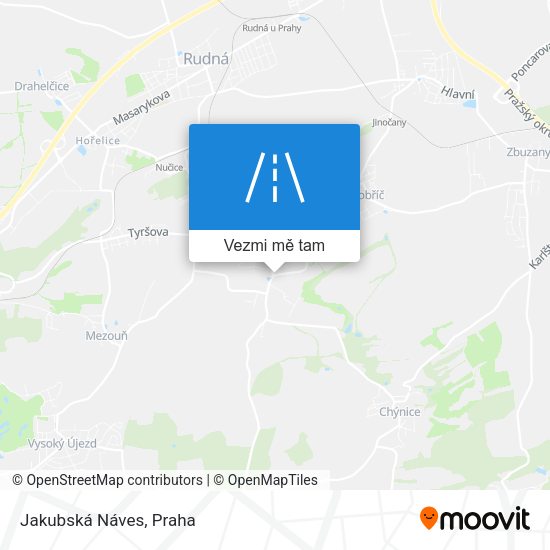 Jakubská Náves mapa