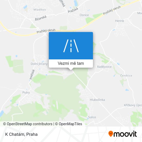 K Chatám mapa