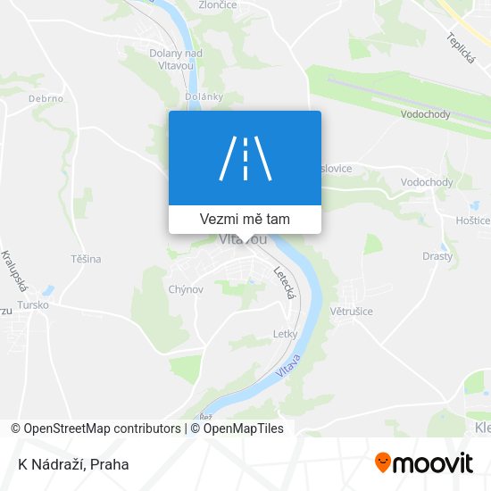 K Nádraží mapa