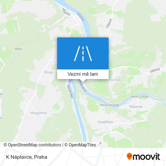 K Náplavce mapa