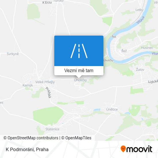 K Podmoráni mapa