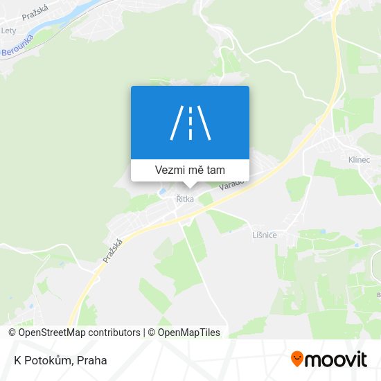 K Potokům mapa