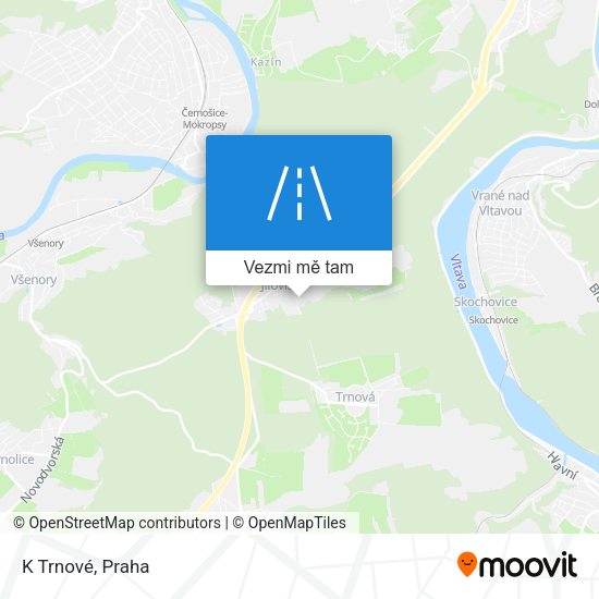 K Trnové mapa