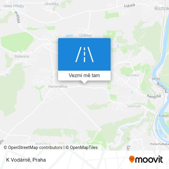 K Vodárně mapa