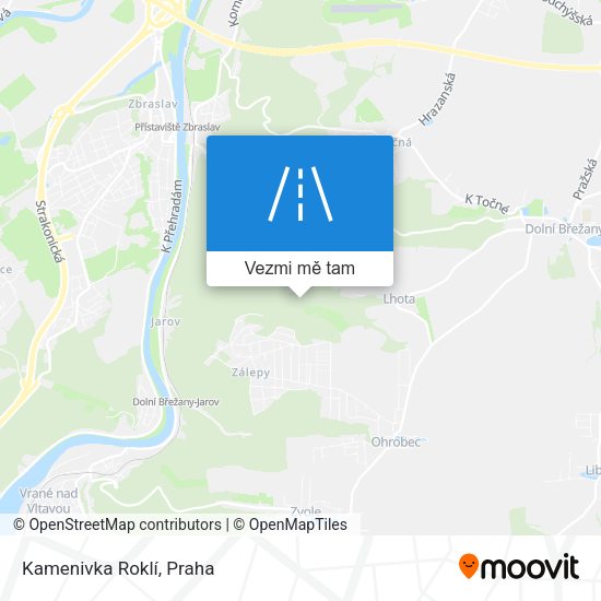 Kamenivka Roklí mapa