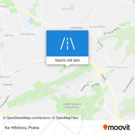 Ke Hřbitovu mapa
