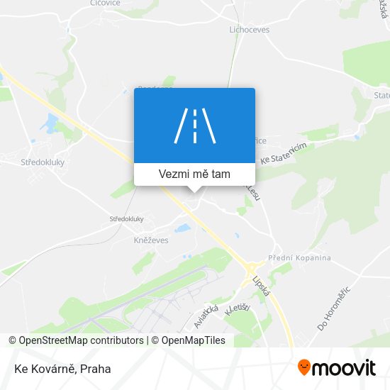 Ke Kovárně mapa