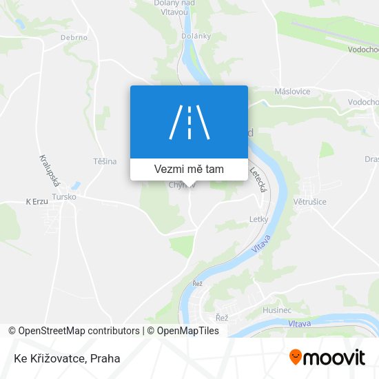 Ke Křižovatce mapa