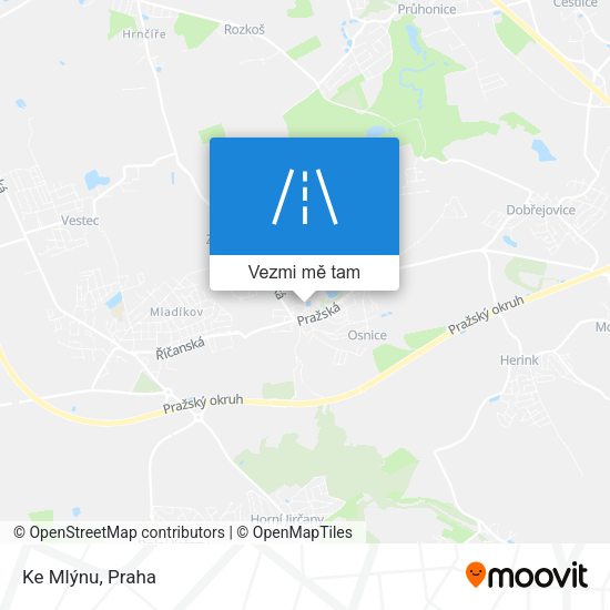 Ke Mlýnu mapa