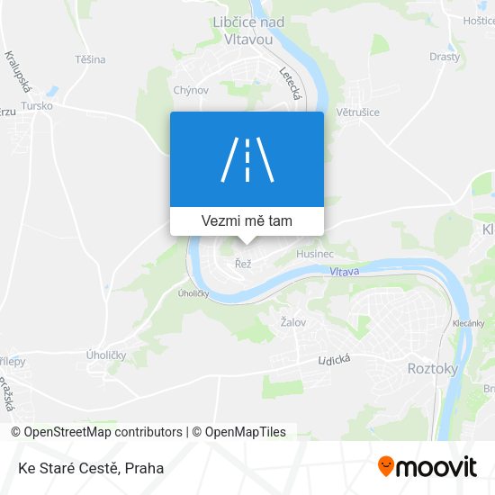 Ke Staré Cestě mapa